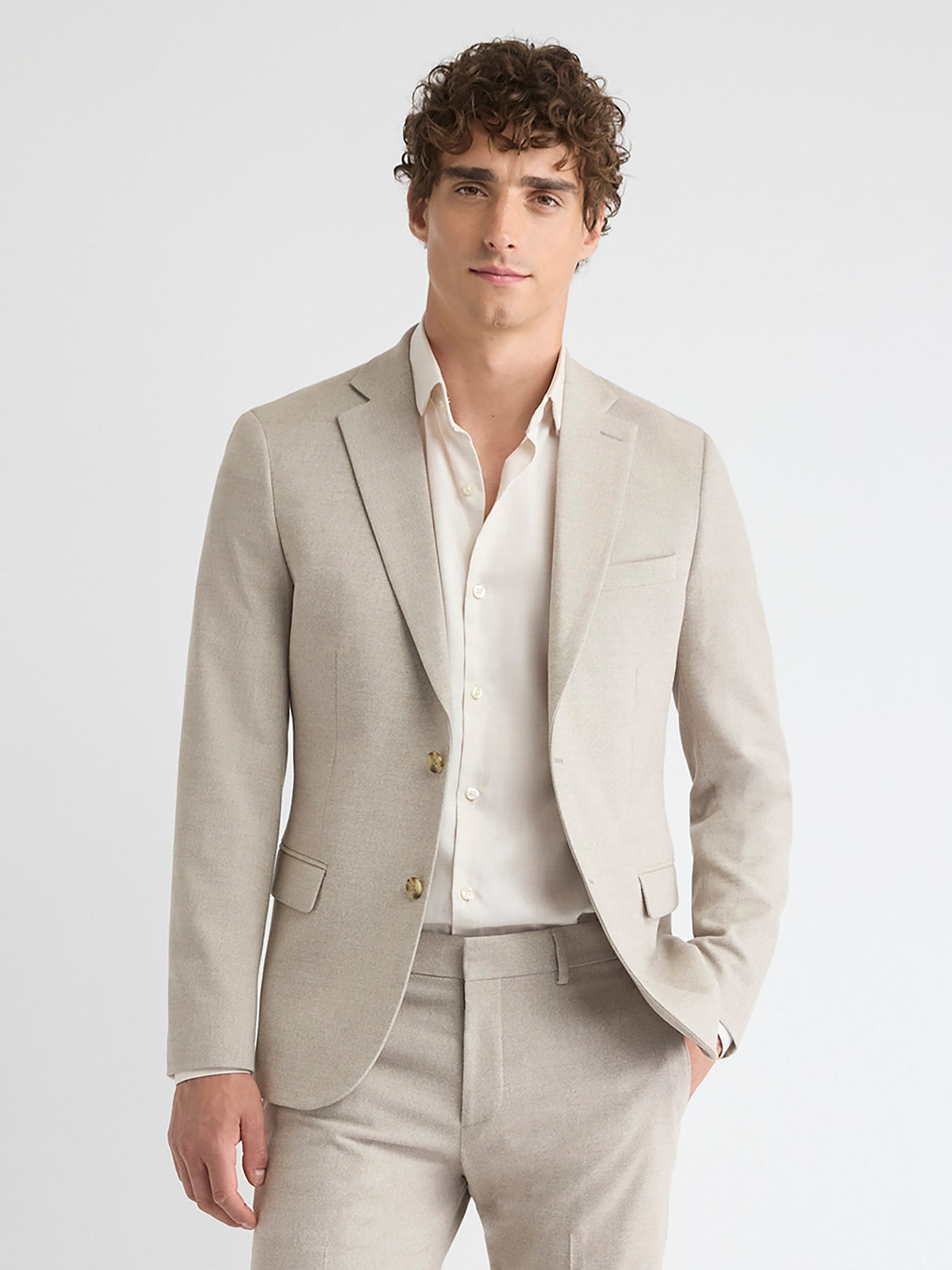 RW&CO Slim Fit Brushed Twill Blazer