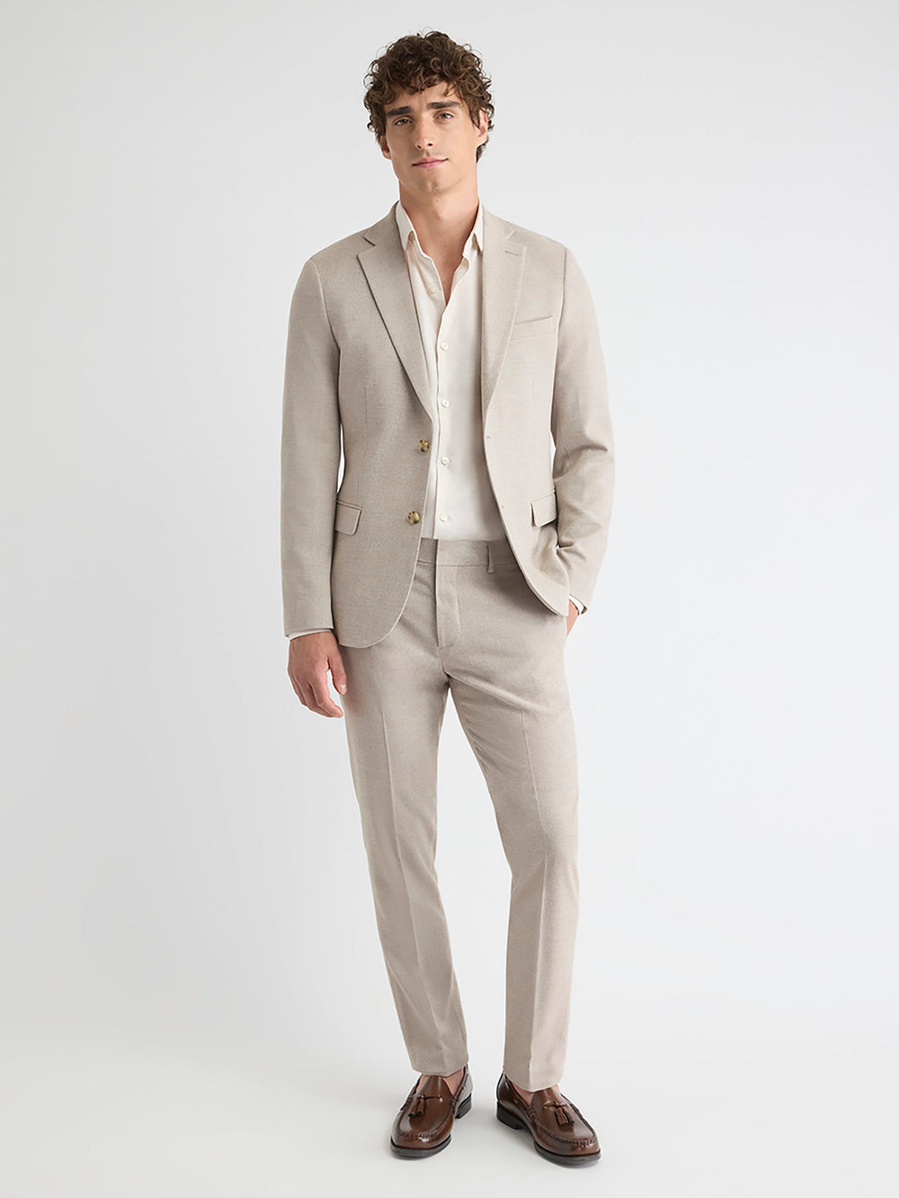 RW&CO Slim Fit Brushed Twill Blazer