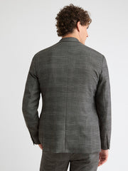 RW&CO Slim Fit Charcoal Checkered Suit Blazer