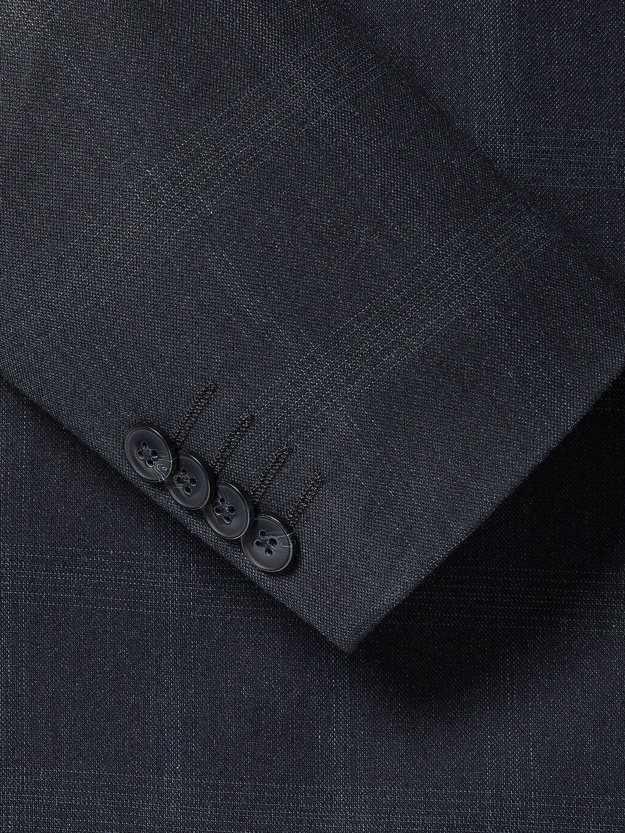 RW&CO Tailored Fit Navy Checkered Suit Blazer