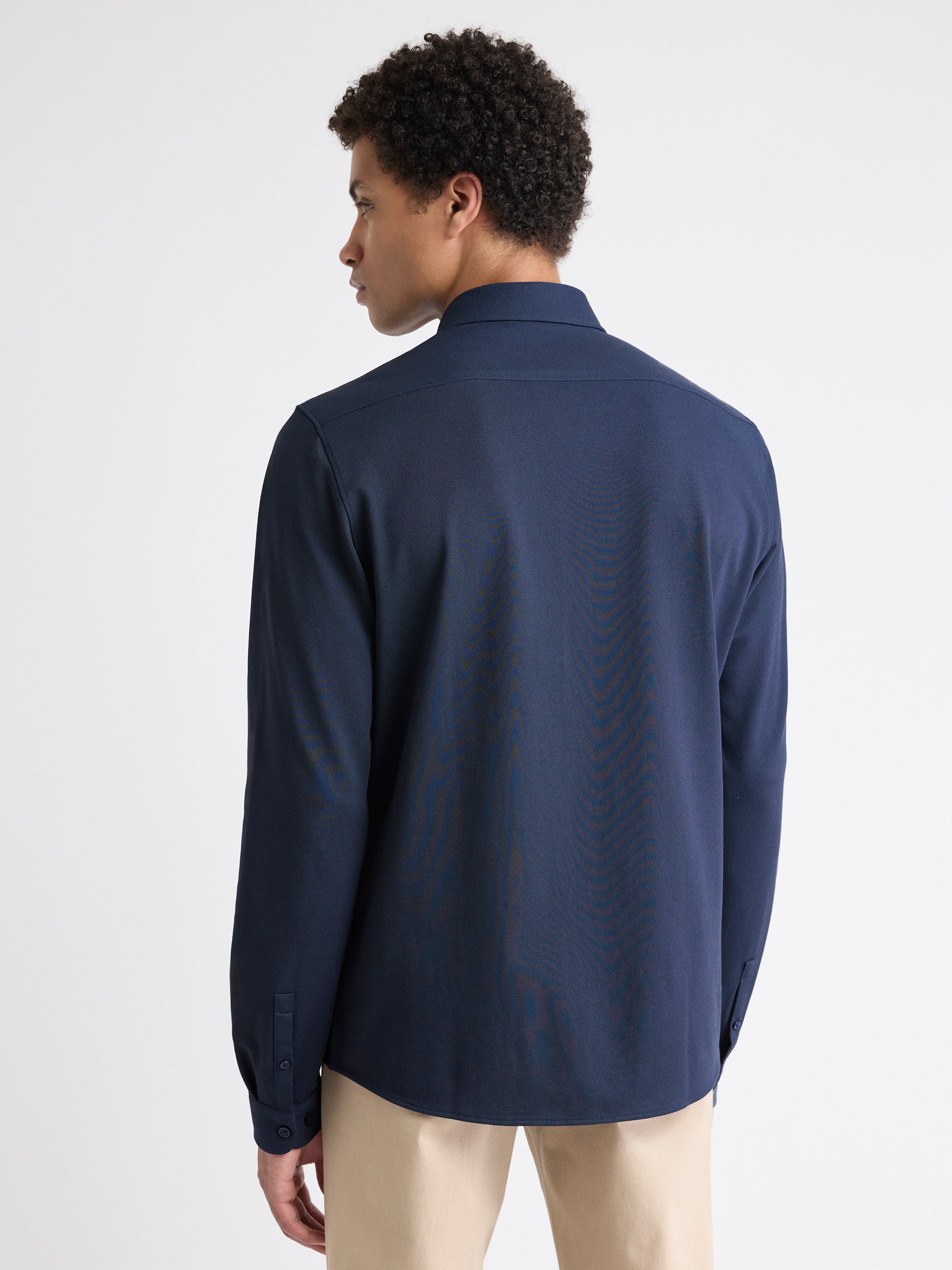 RW&CO Long-Sleeve Piqué-Knit Shirt