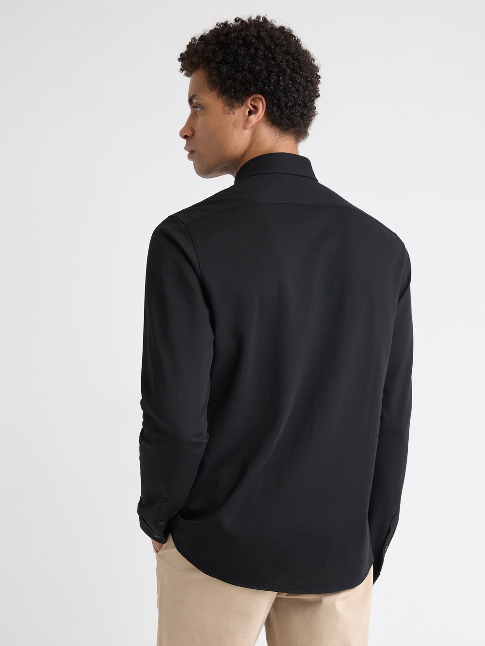 RW&CO Long-Sleeve Piqué-Knit Shirt