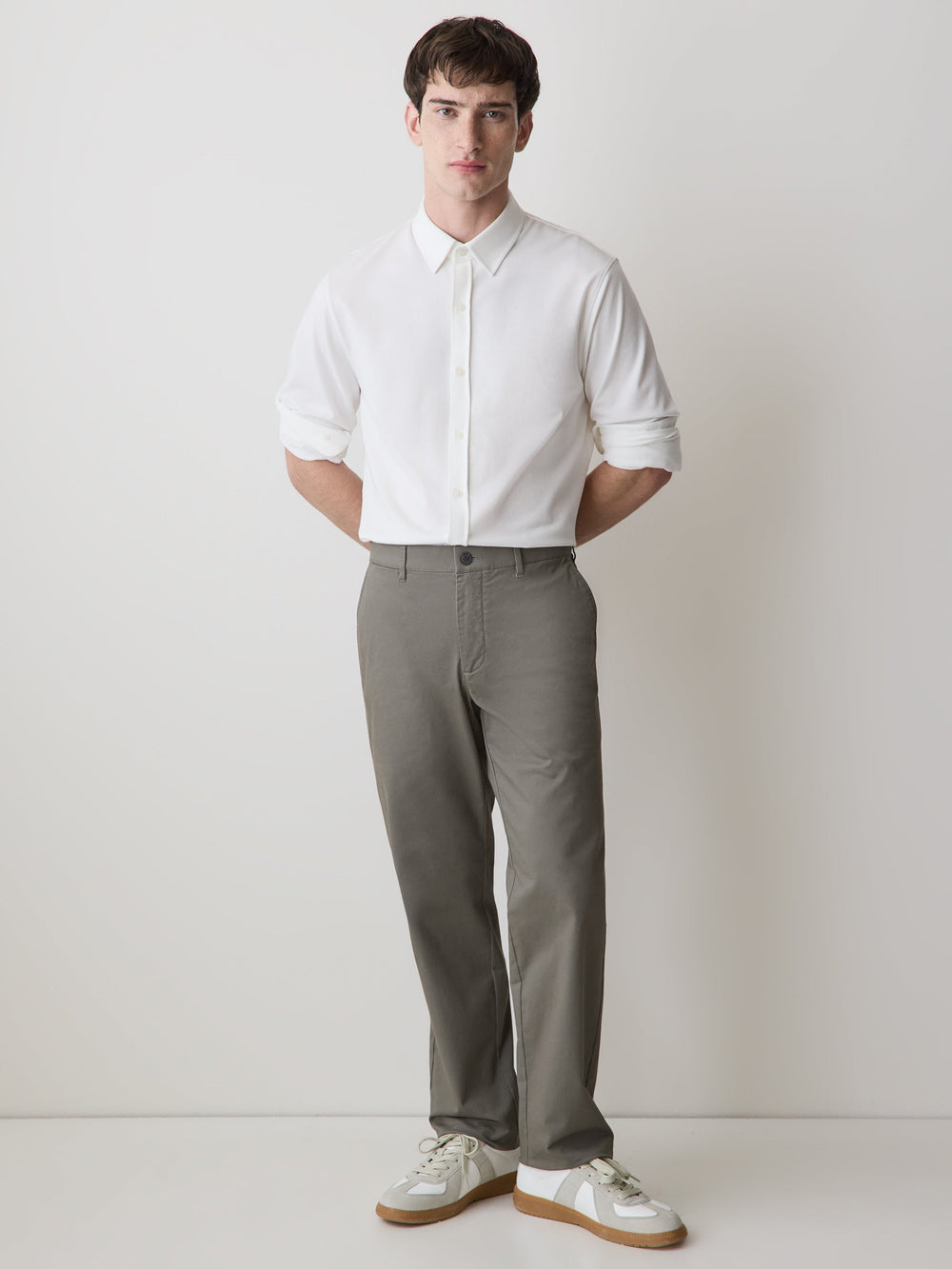 RW&CO Long-Sleeve Piqué-Knit Shirt