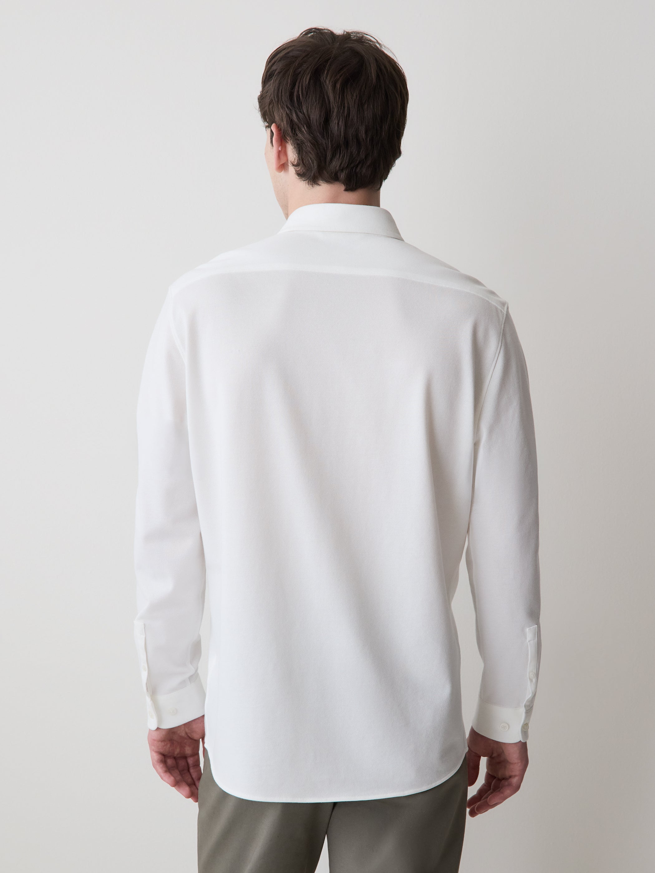 RW&CO Long-Sleeve Piqué-Knit Shirt