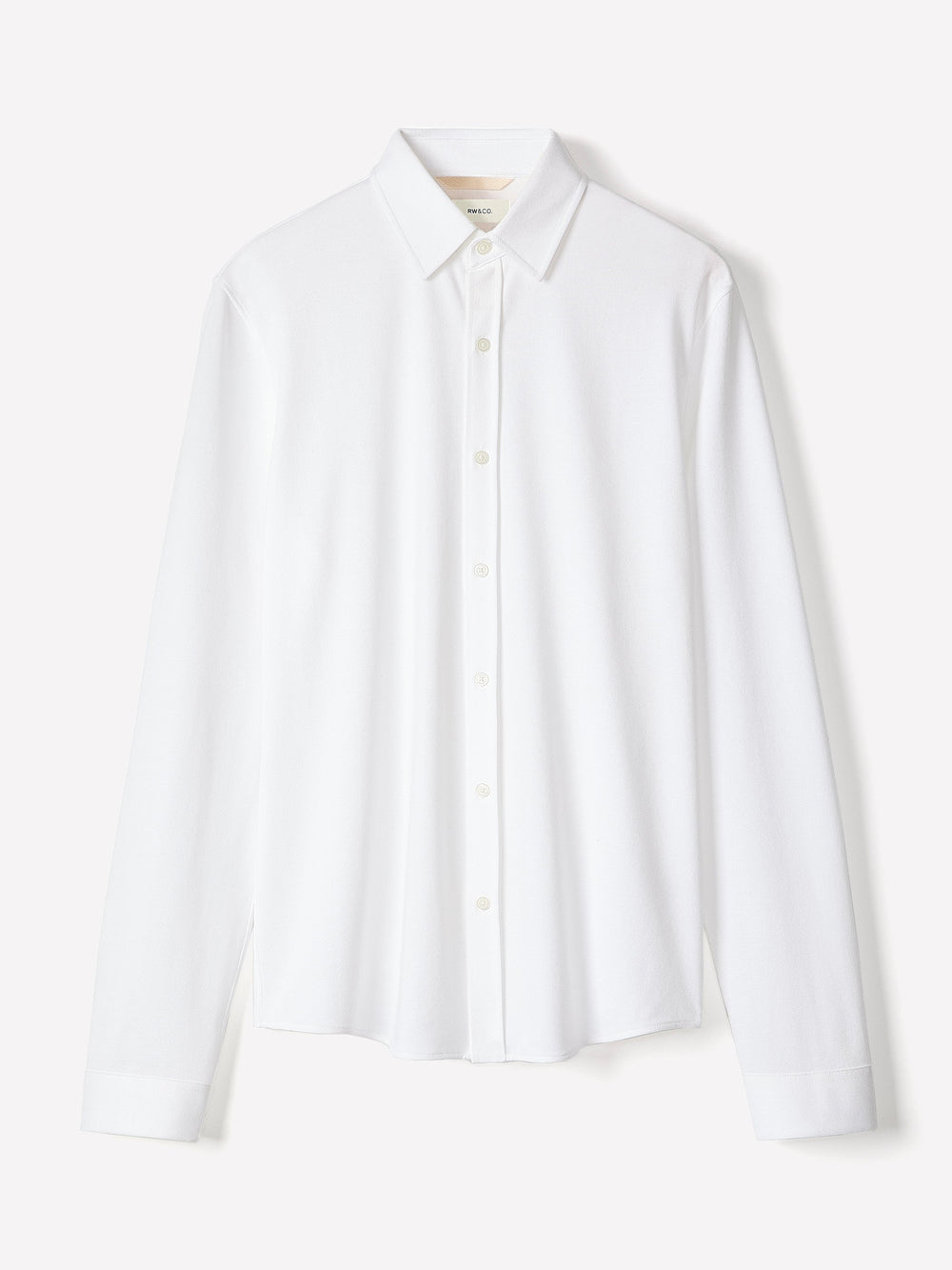 RW&CO Long-Sleeve Piqué-Knit Shirt