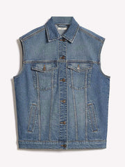 RW&CO Oversized Sleeveless Denim Jacket