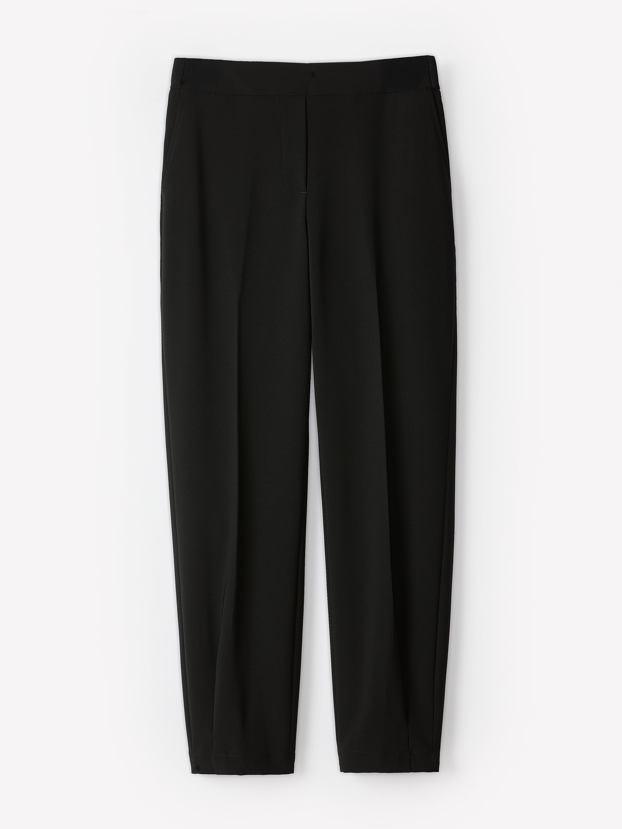 RW&CO Black Mid-Rise Tapered-Leg Flowy Jogger Pant