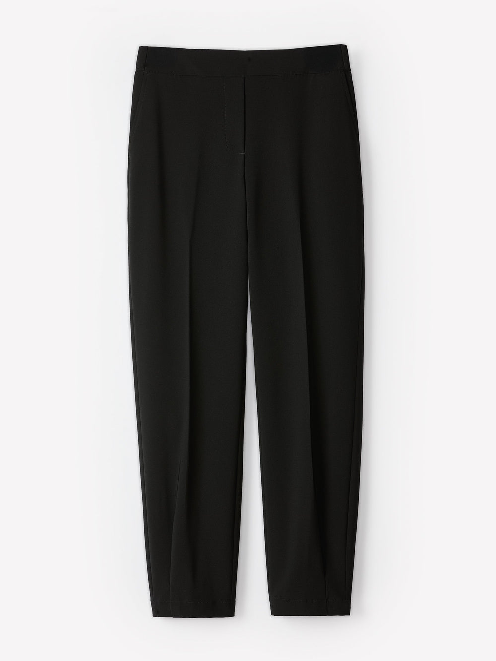 RW&CO Black Mid-Rise Tapered-Leg Flowy Jogger Pant