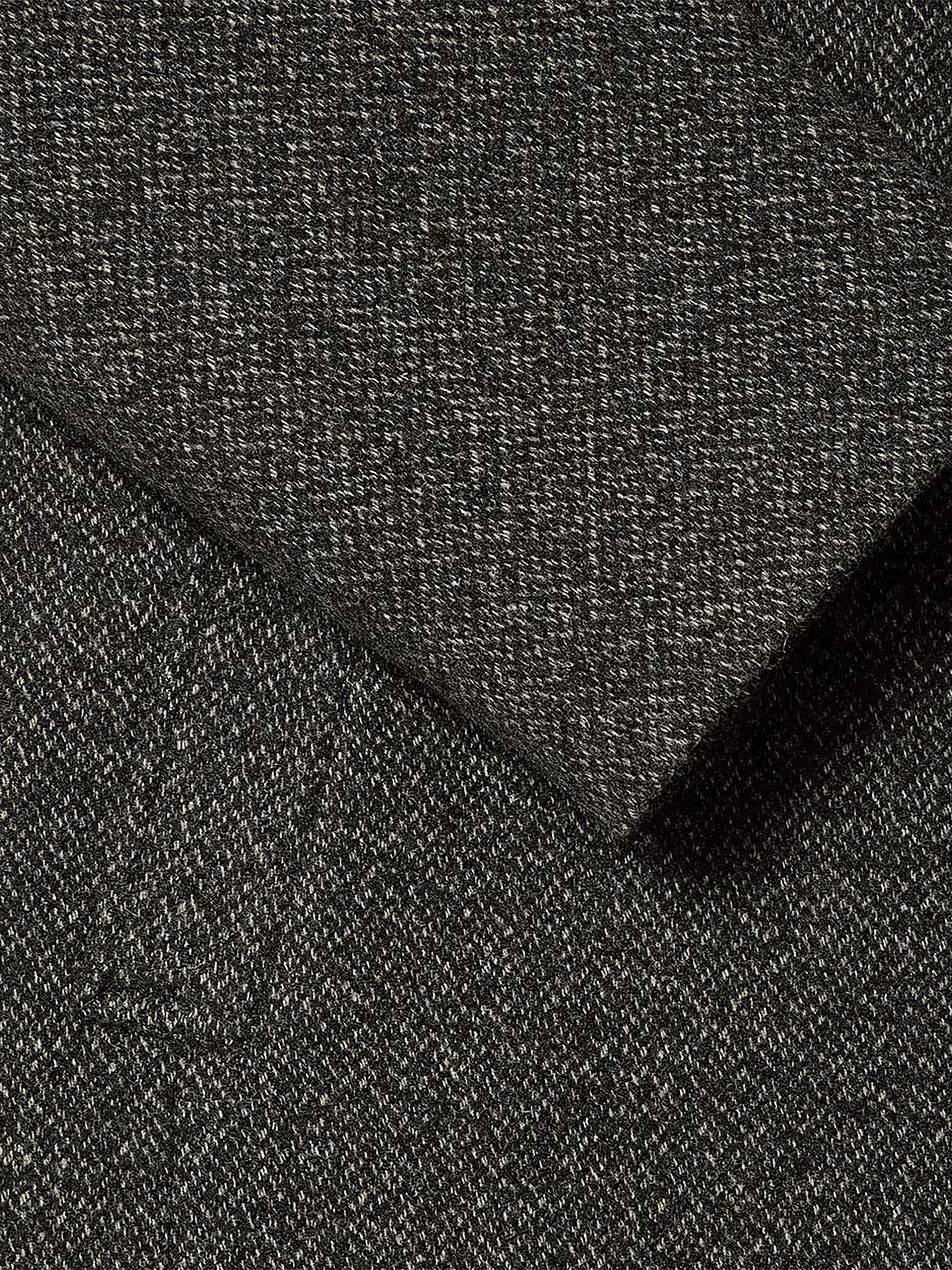 RW&CO Classic Mock-Neck Heathered-Wool Coat with Dickey