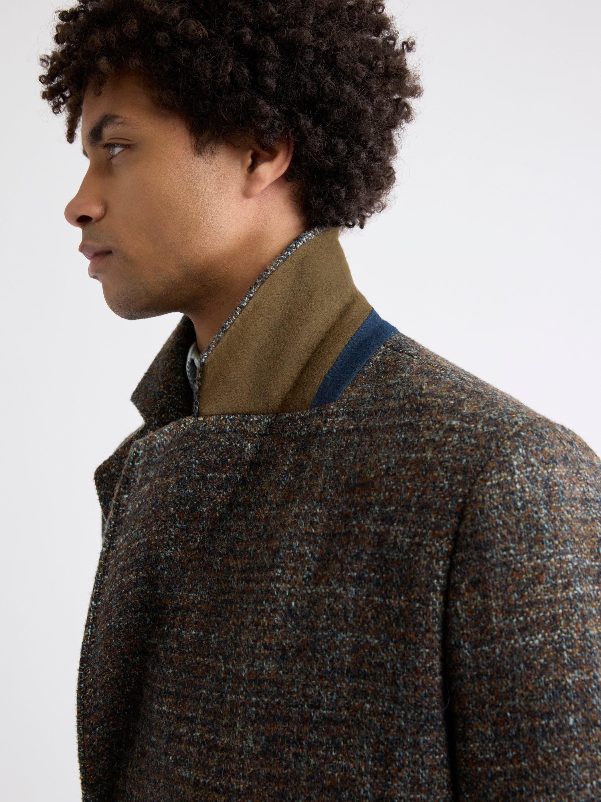 RW&CO Classic Double-Breasted Bouclé Coat