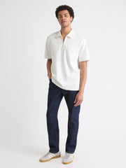 RW&CO Oversized Short-Sleeve Quarter-Zip Polo