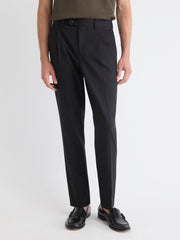 RW&CO Wool-Blend Tapered-Leg Pleated Dress Pant