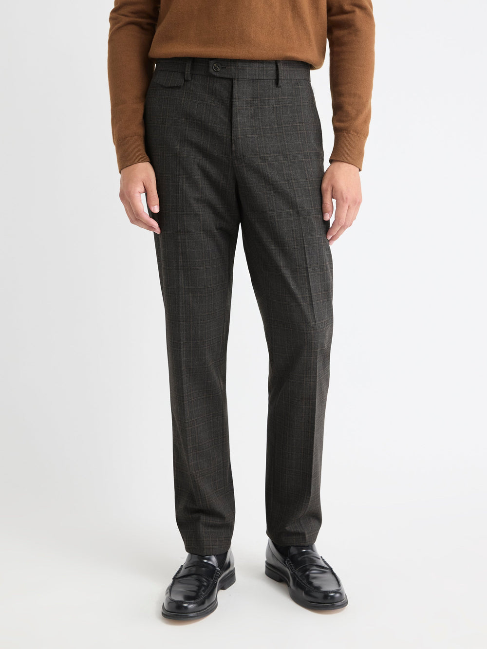 RW&CO Slim Fit Prince-of-Wales Pant