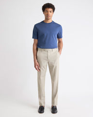 RW&CO Beige Slim-Fit Wool-Blend Essential Pant
