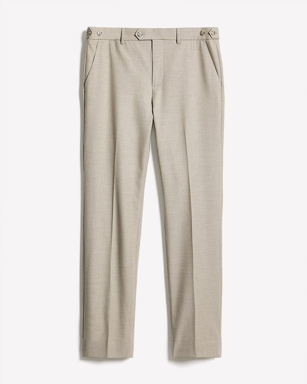 RW&CO Beige Slim-Fit Wool-Blend Essential Pant
