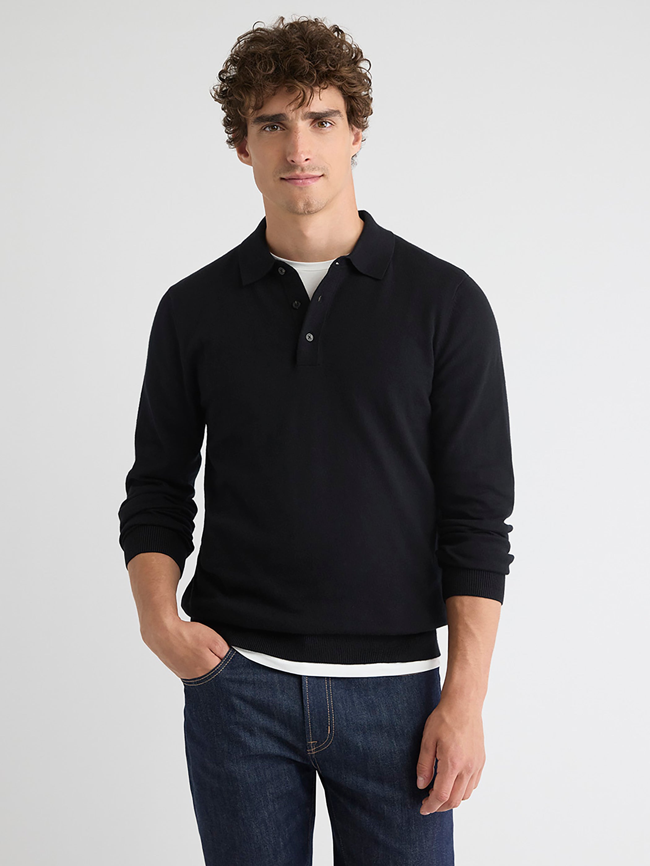 RW&CO Long-Sleeve Polo Sweater