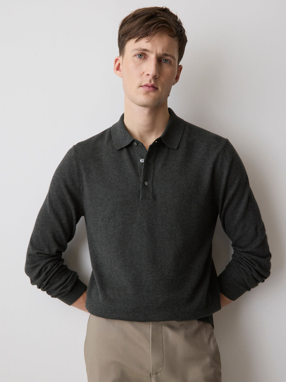 RW&CO Long-Sleeve Polo Sweater