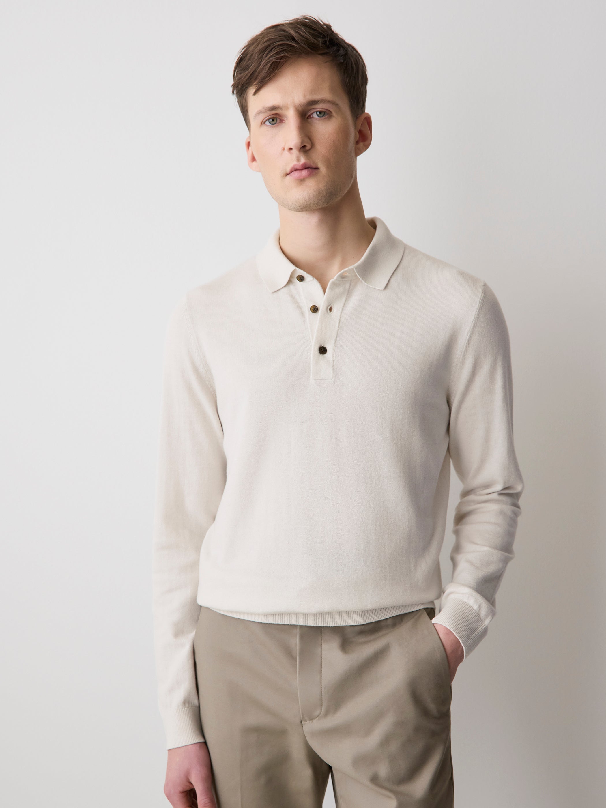 RW&CO Long-Sleeve Polo Sweater