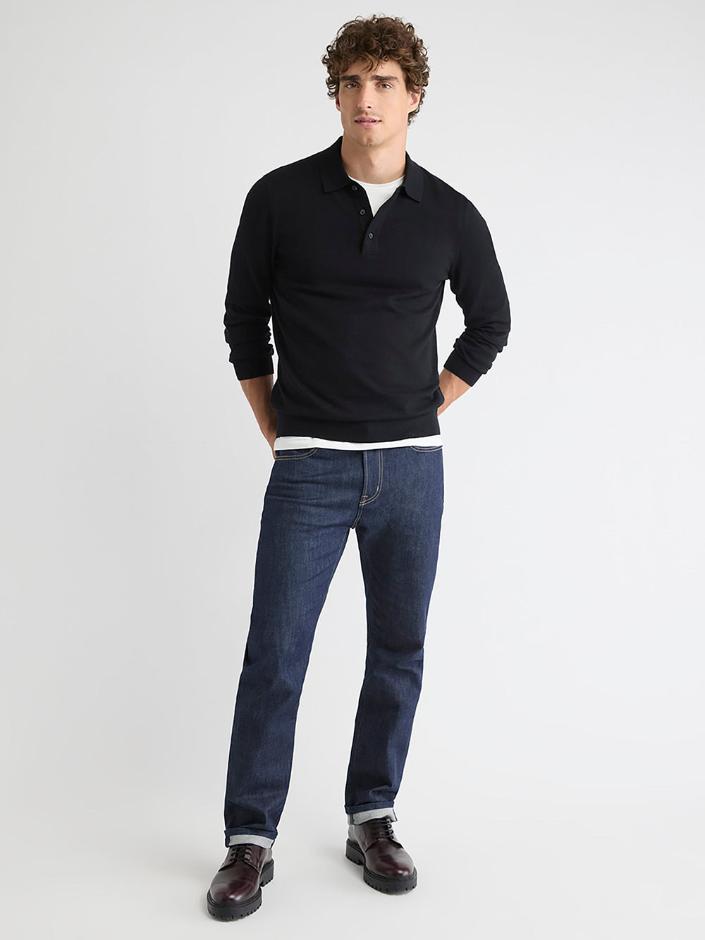 RW&CO Long-Sleeve Polo Sweater