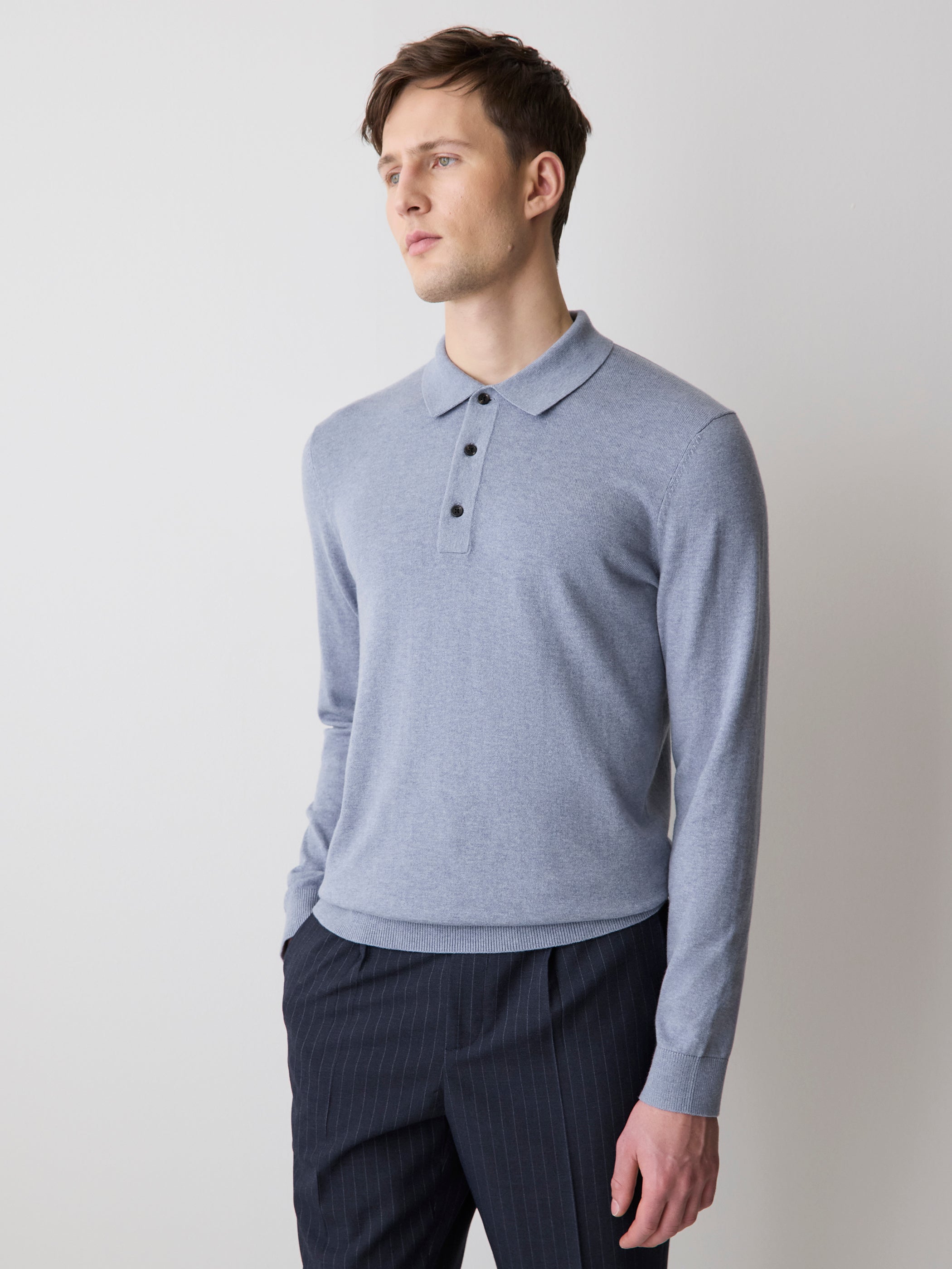 RW&CO Long-Sleeve Polo Sweater