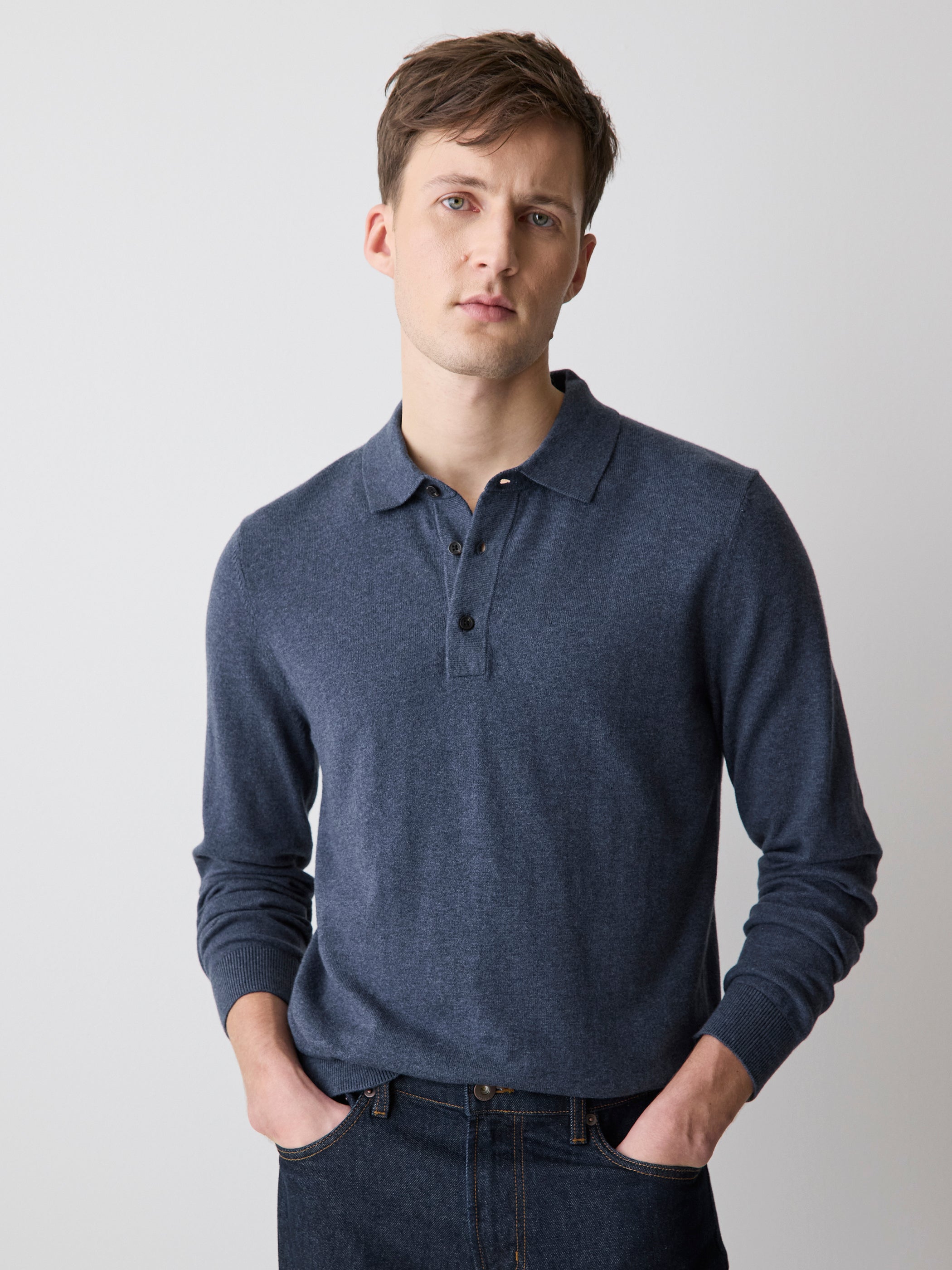 RW&CO Long-Sleeve Polo Sweater