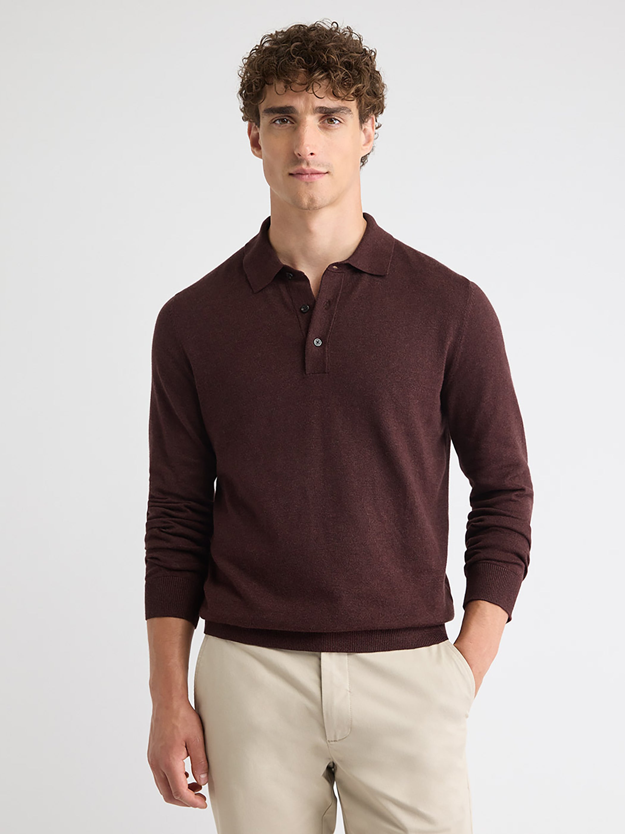 RW&CO Long-Sleeve Polo Sweater