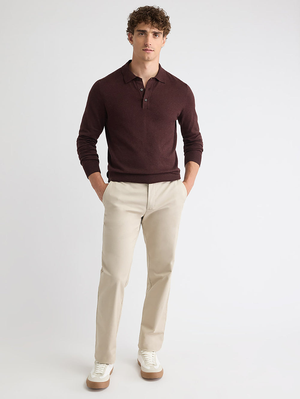 RW&CO Long-Sleeve Polo Sweater