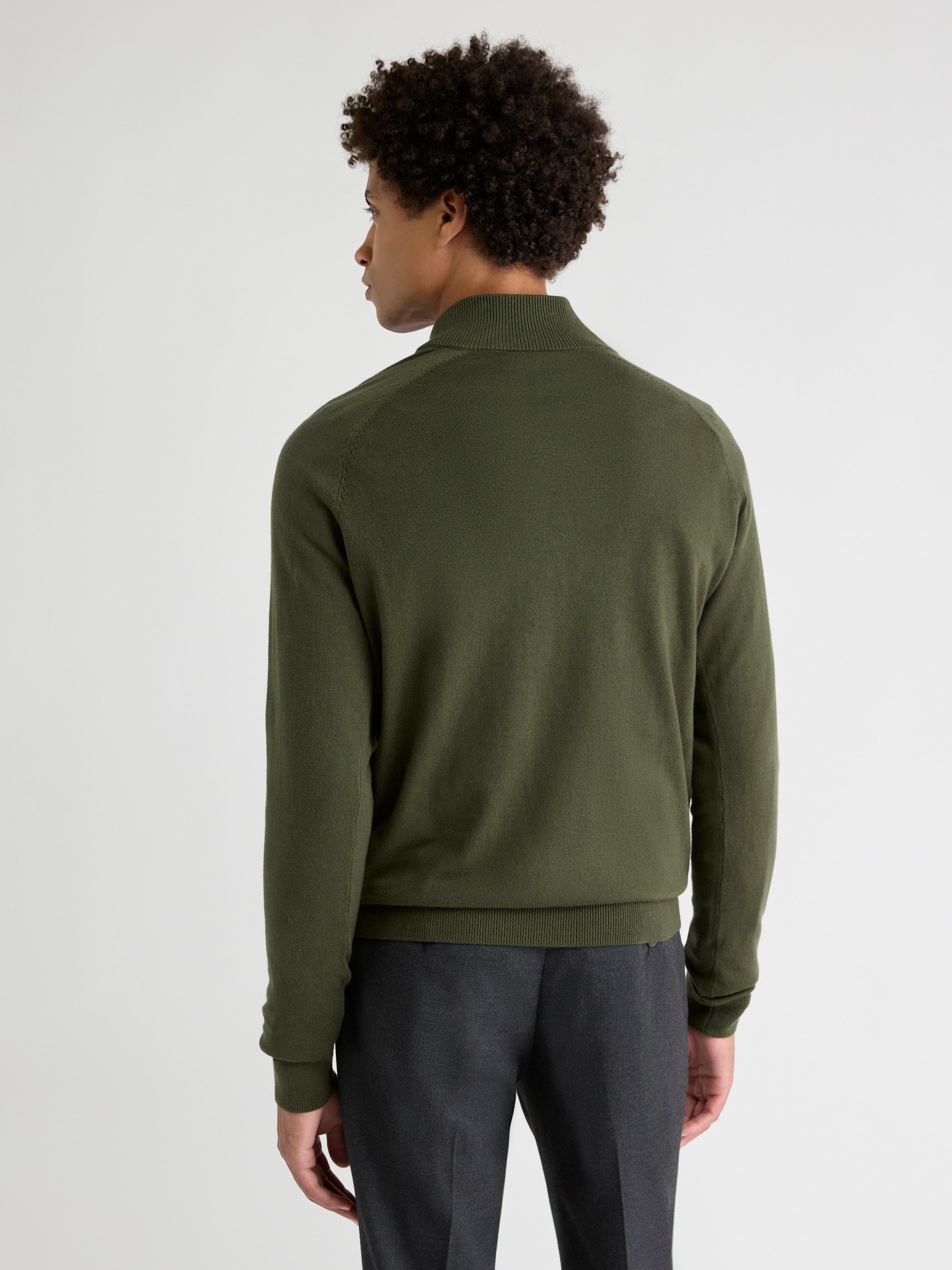 RW&CO Long-Sleeve Quarter-Zip Mock-Neck Sweater