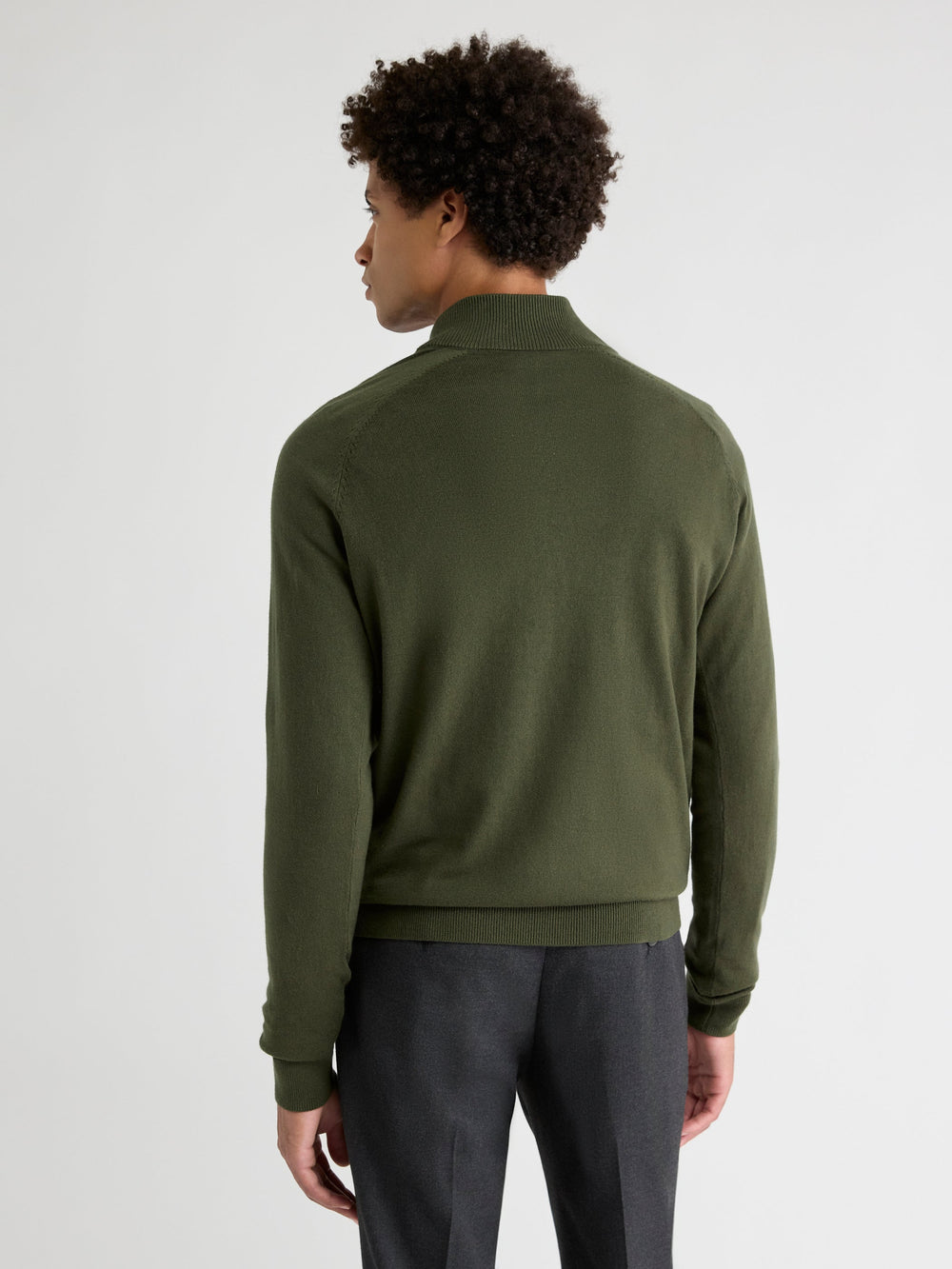 RW&CO Long-Sleeve Quarter-Zip Mock-Neck Sweater