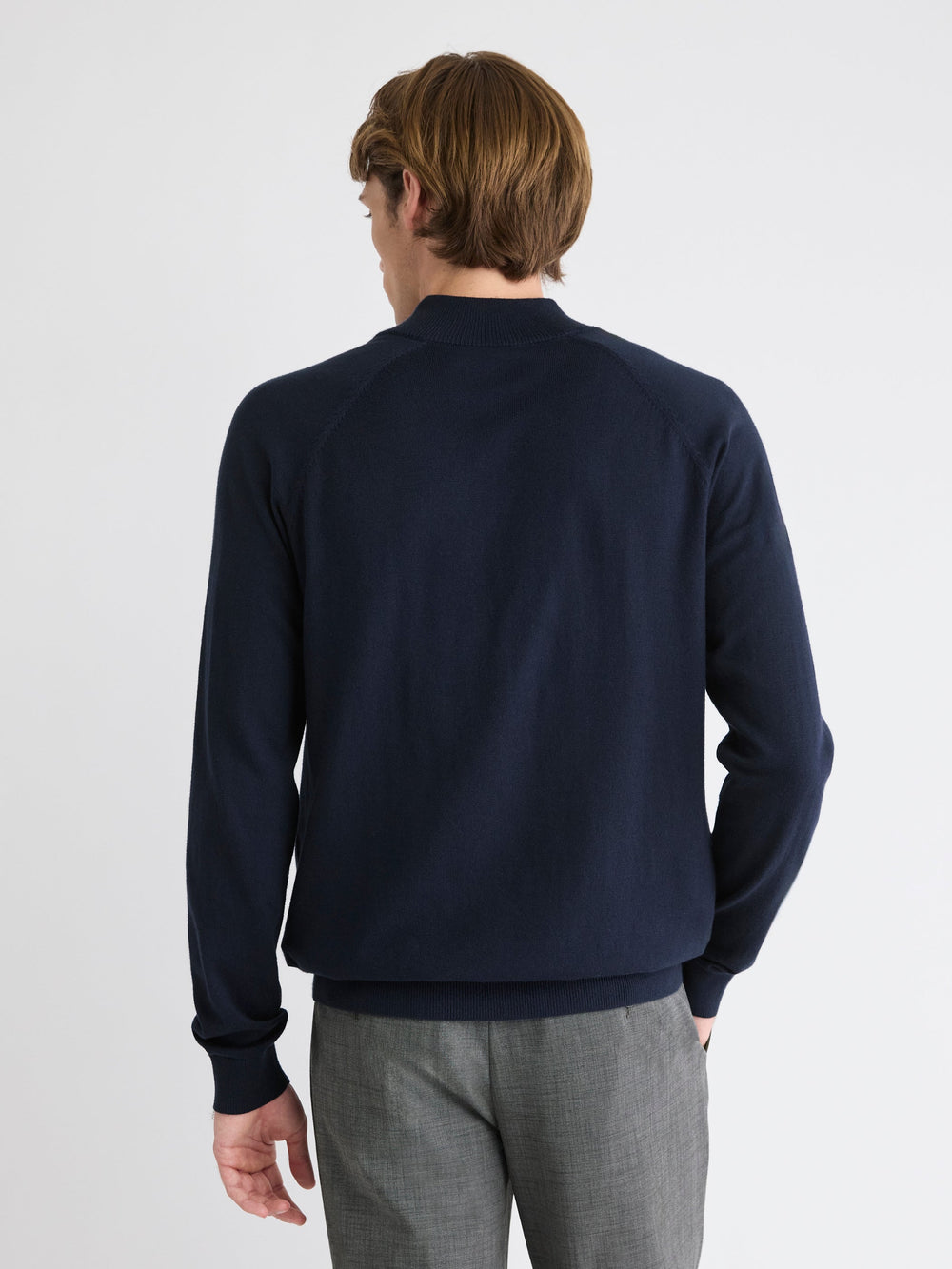RW&CO Long-Sleeve Quarter-Zip Mock-Neck Sweater