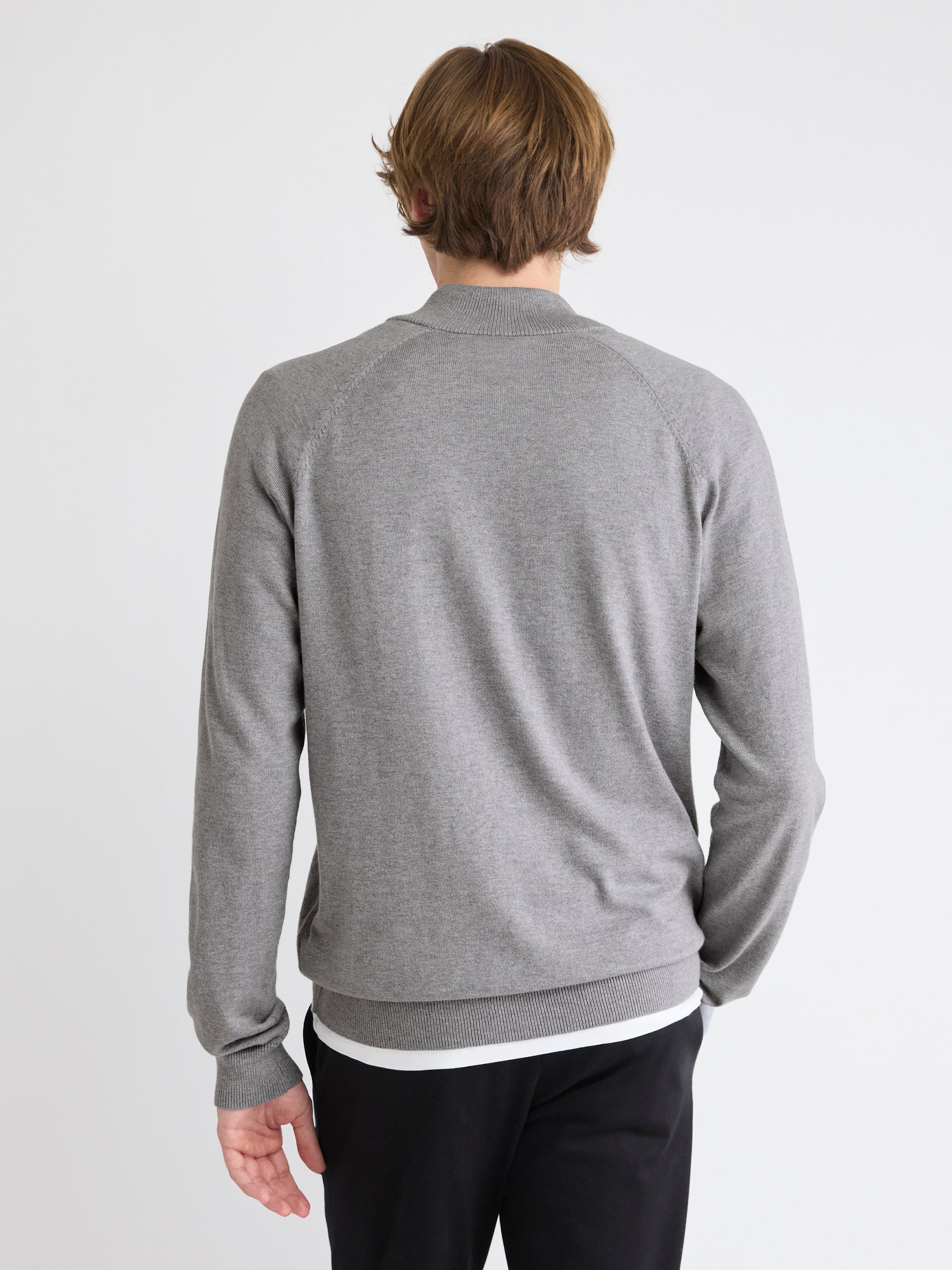 RW&CO Long-Sleeve Quarter-Zip Mock-Neck Sweater