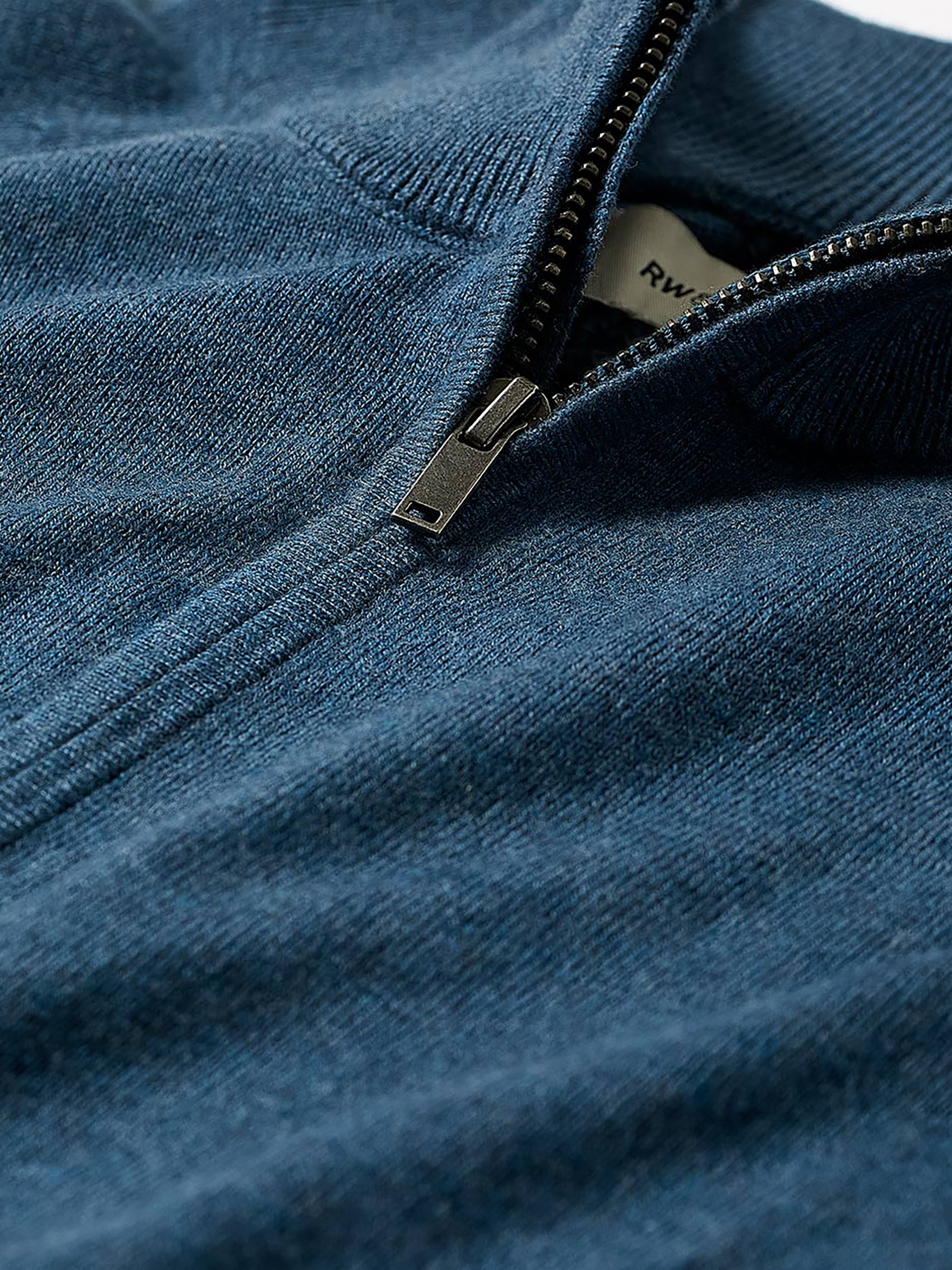 RW&CO Long-Sleeve Quarter-Zip Mock-Neck Sweater