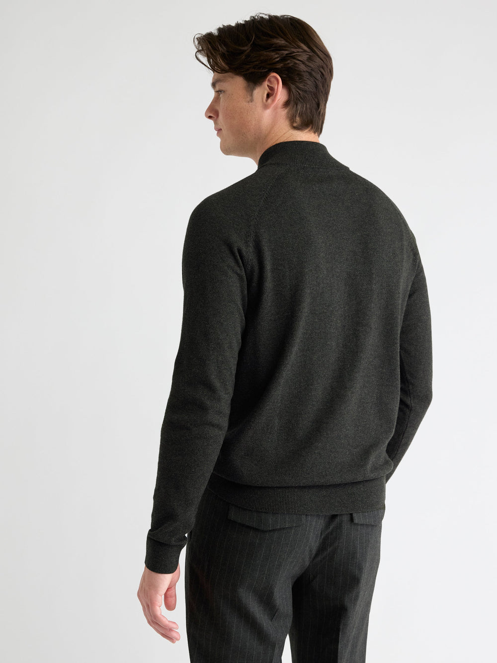 RW&CO Long-Sleeve Quarter-Zip Mock-Neck Sweater