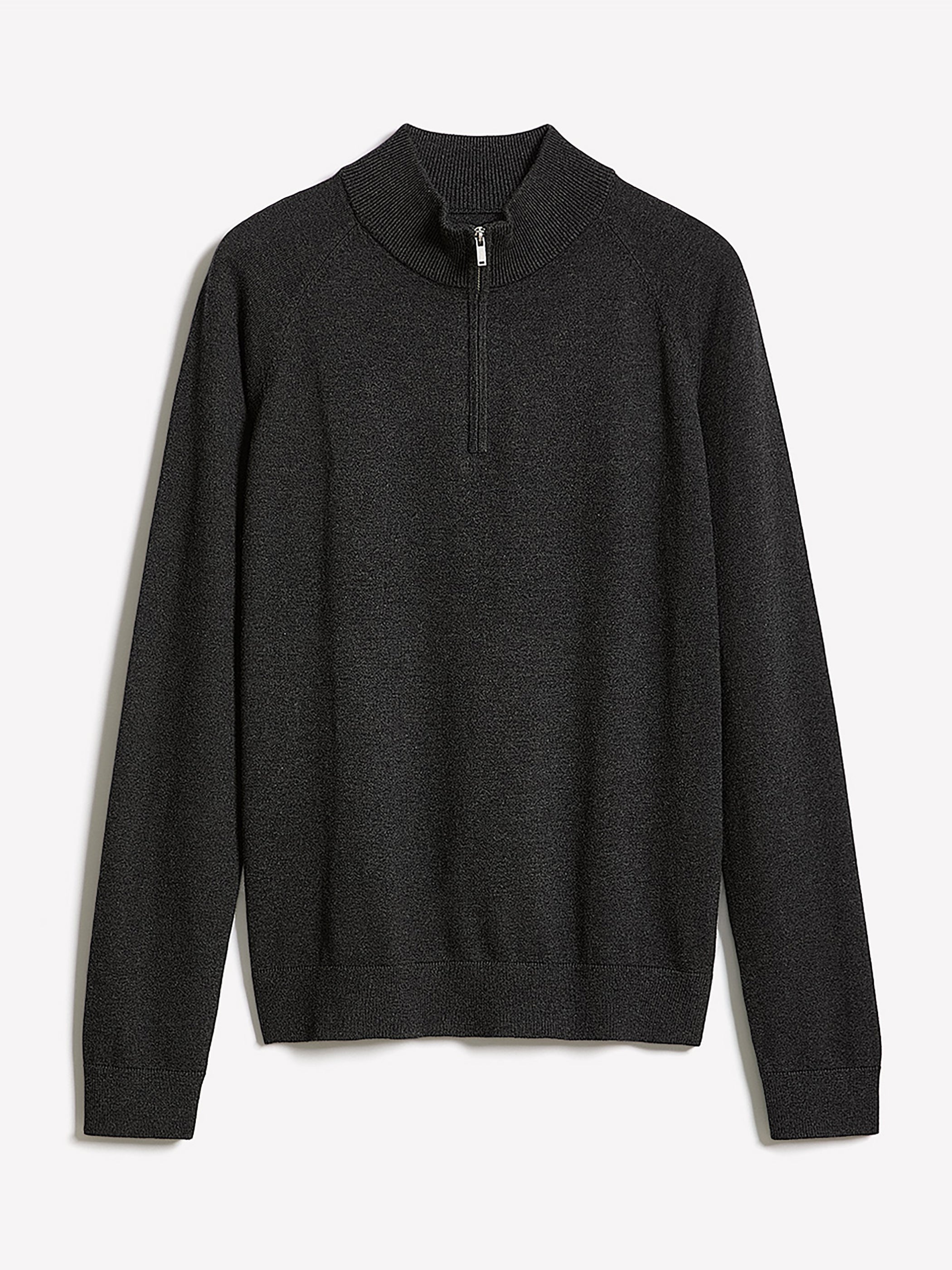 RW&CO Long-Sleeve Quarter-Zip Mock-Neck Sweater