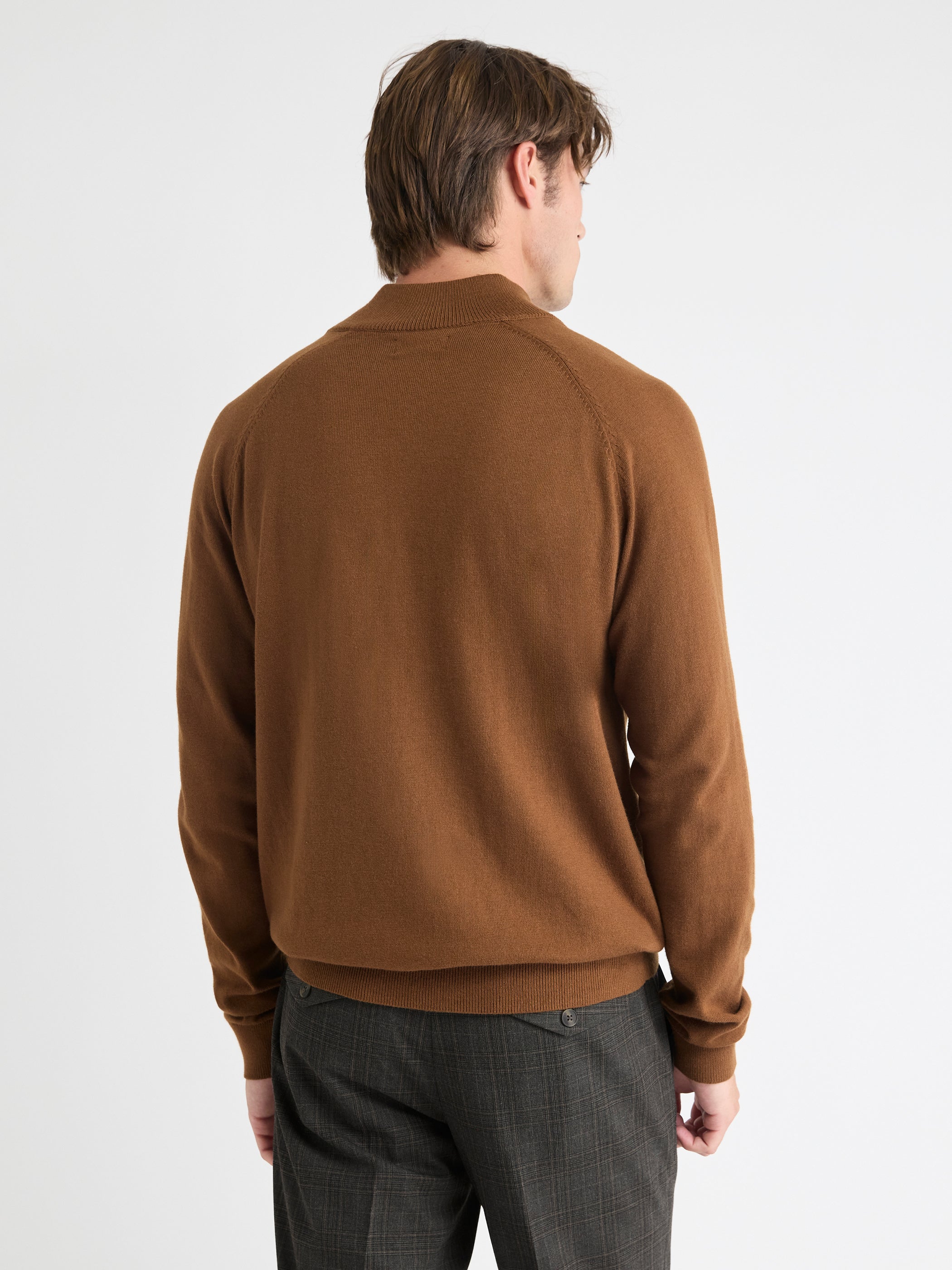 RW&CO Long-Sleeve Quarter-Zip Mock-Neck Sweater