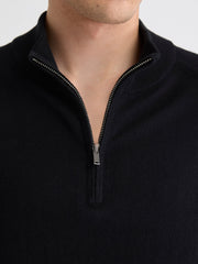 RW&CO Long-Sleeve Quarter-Zip Mock-Neck Sweater