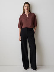 RW&CO Mid-Rise Wide-Leg Heavy Twill Pant