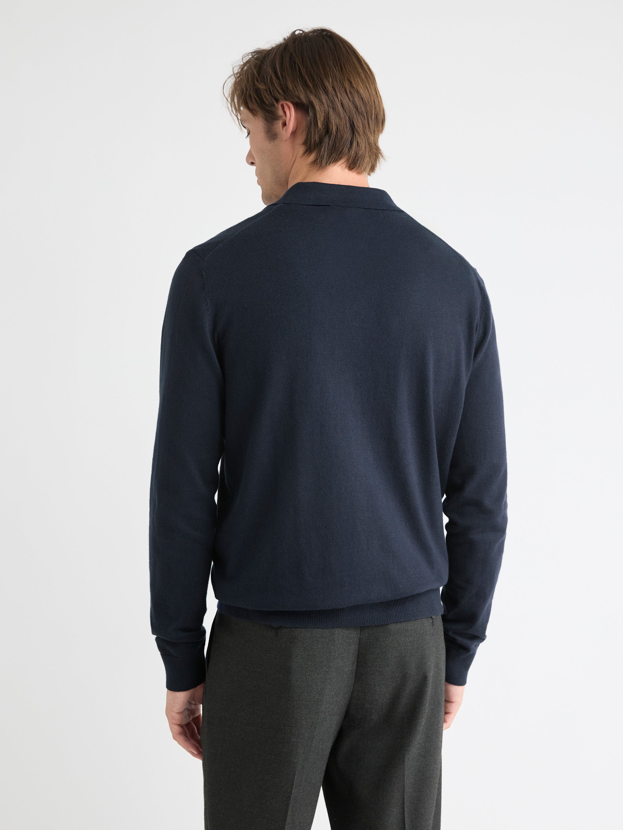 RW&CO Long-Sleeve Sweater with Johnny Collar