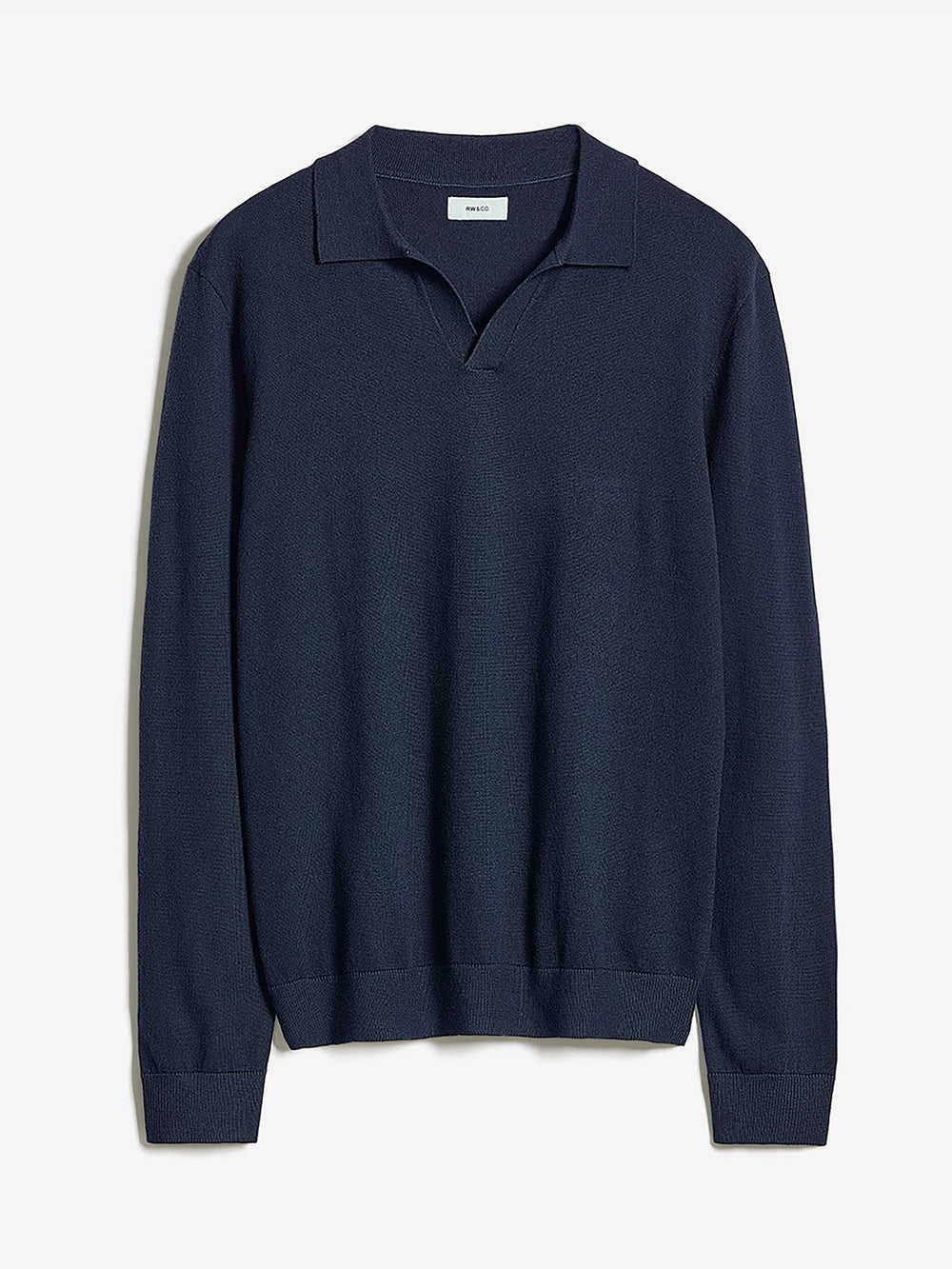 RW&CO Long-Sleeve Sweater with Johnny Collar