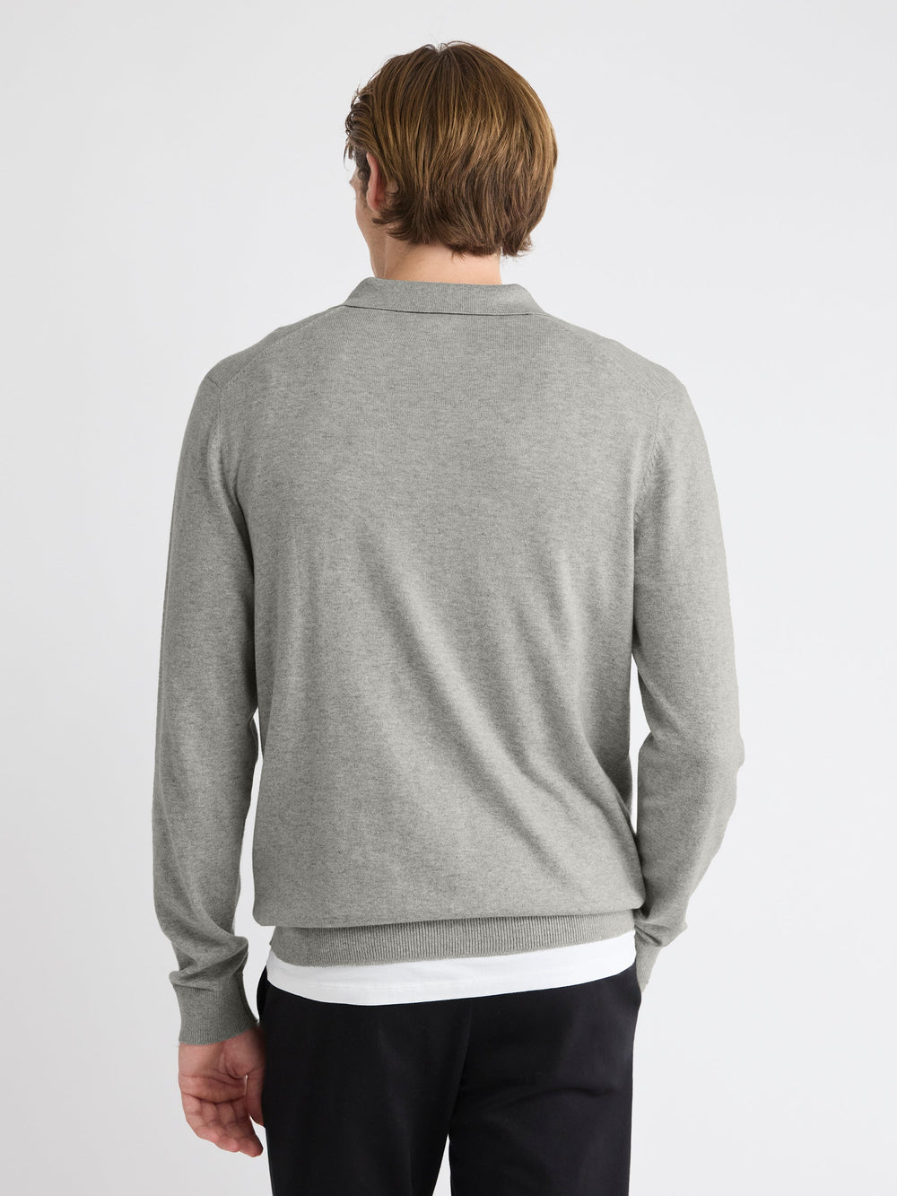 RW&CO Long-Sleeve Sweater with Johnny Collar