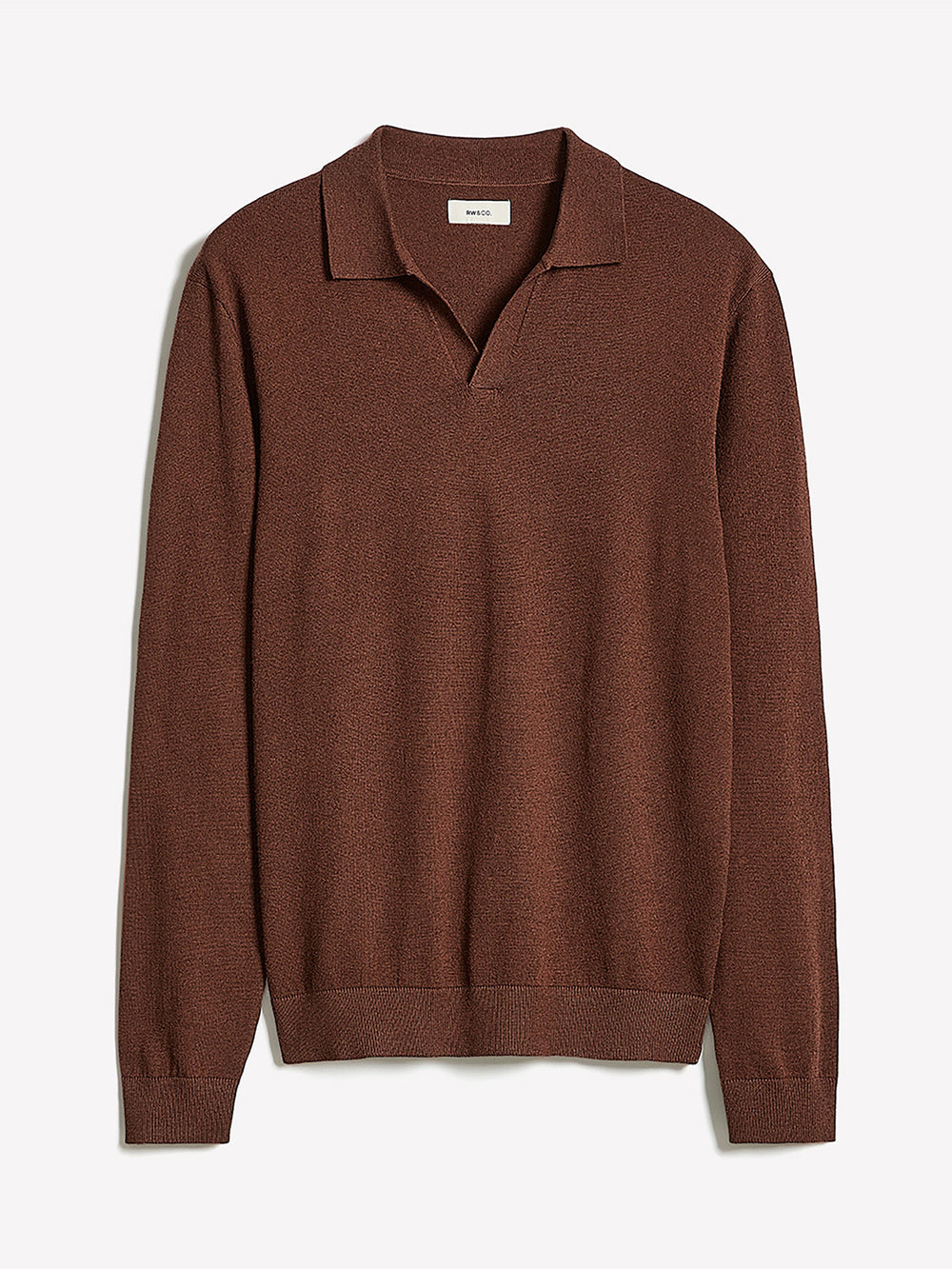 RW&CO Long-Sleeve Sweater with Johnny Collar