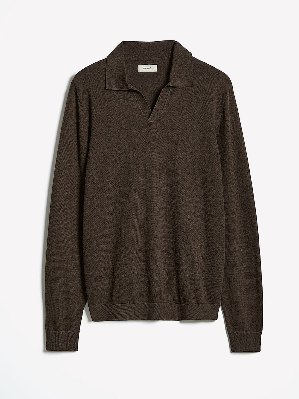 RW&CO Long-Sleeve Sweater with Johnny Collar