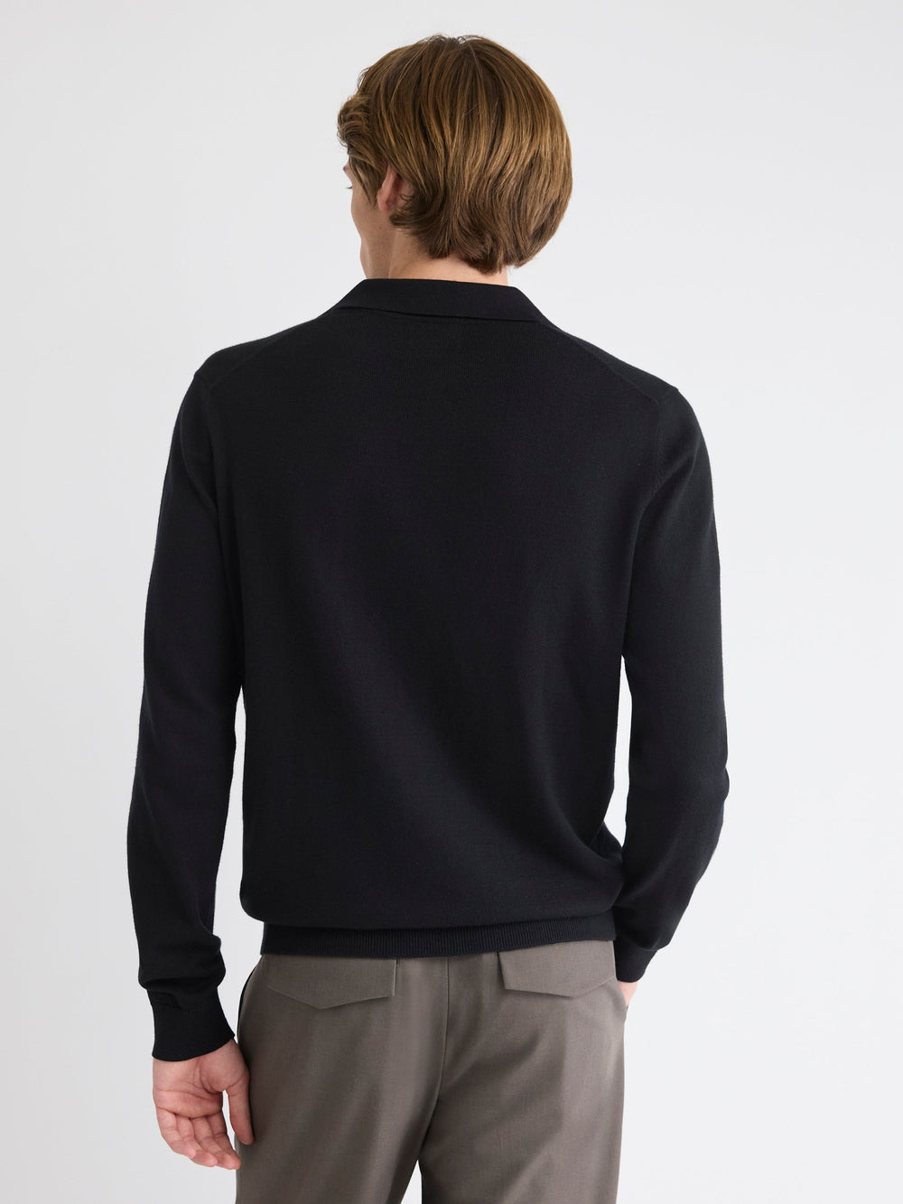 RW&CO Long-Sleeve Sweater with Johnny Collar