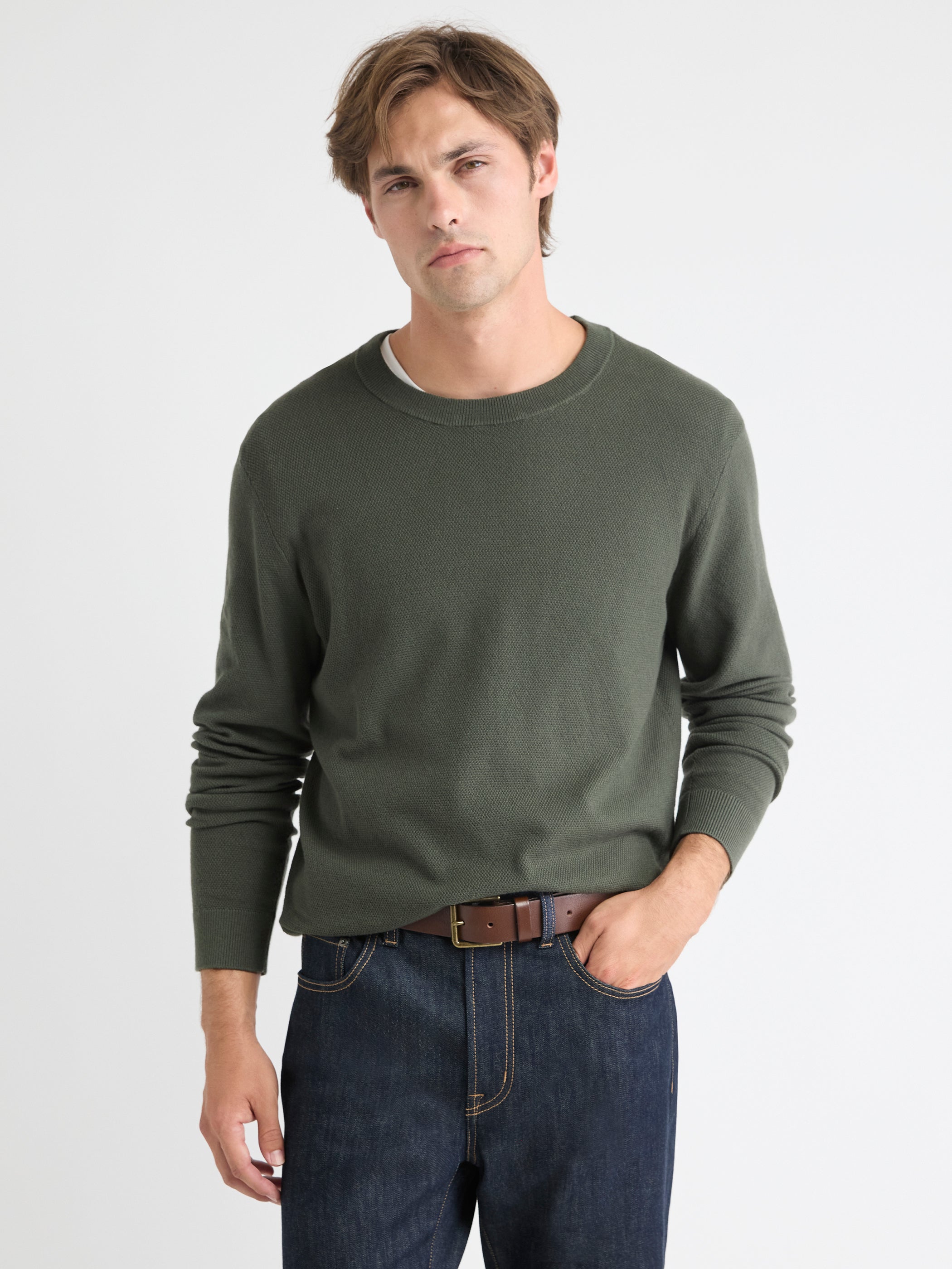 RW&CO Long-Sleeve Crew-Neck Sweater