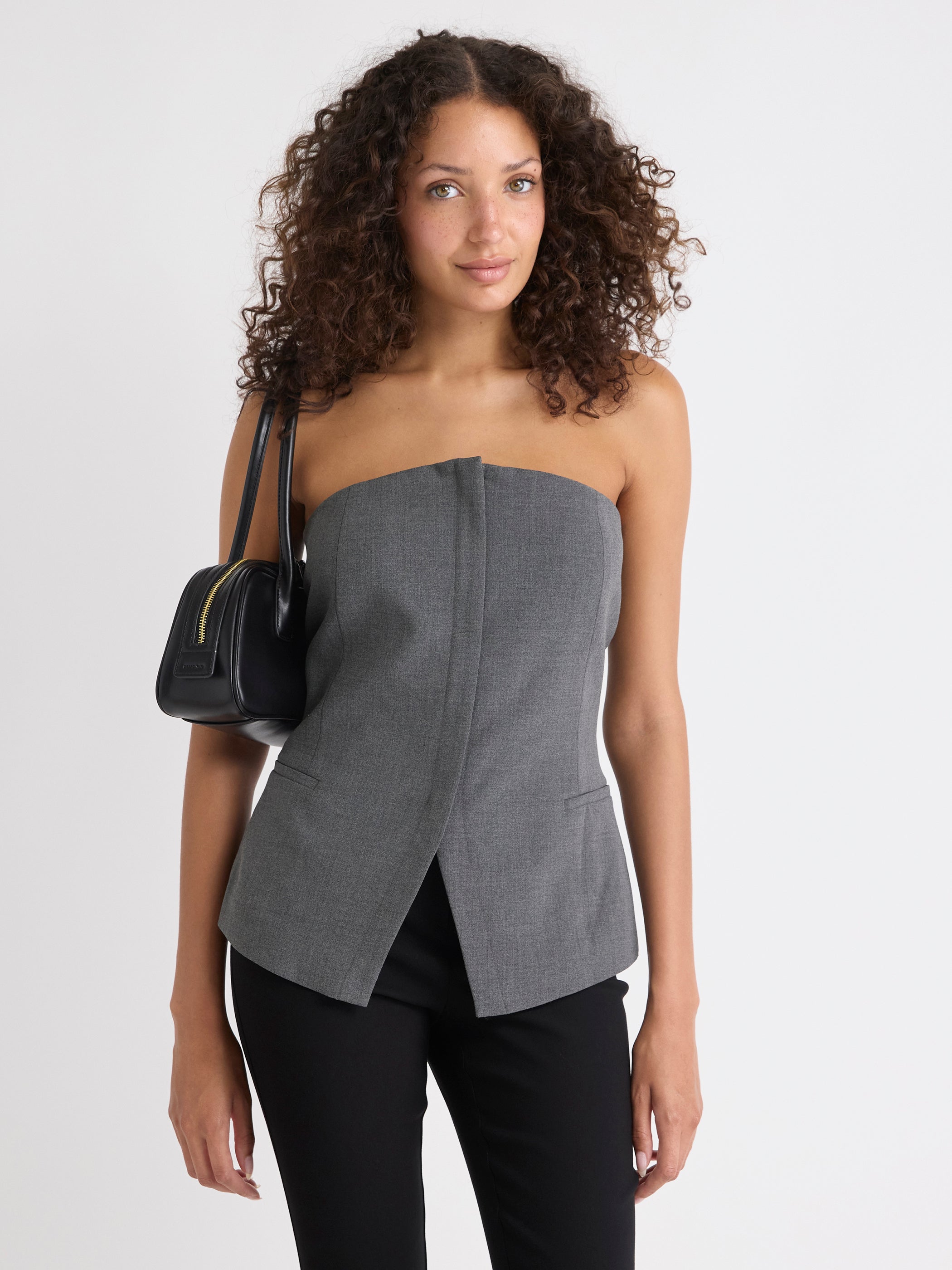 RW&CO Sleeveless Bustier Blouse