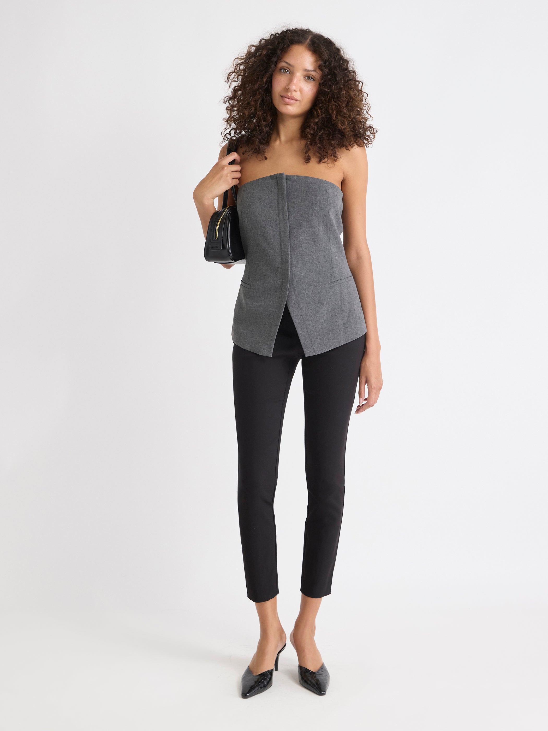 RW&CO Sleeveless Bustier Blouse