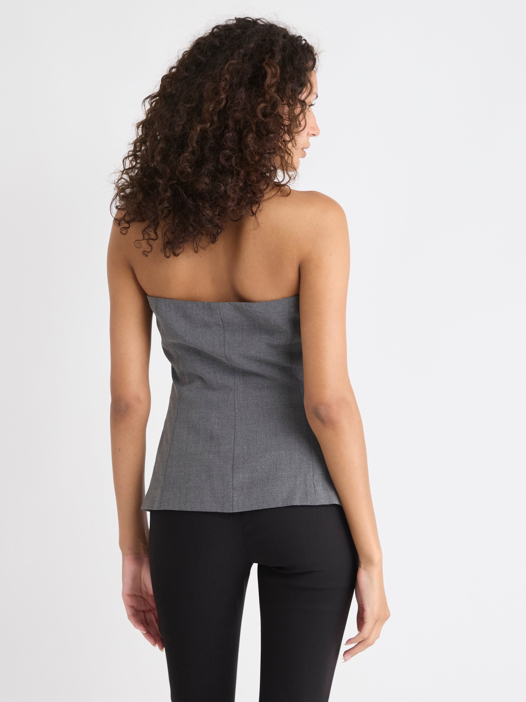 RW&CO Sleeveless Bustier Blouse