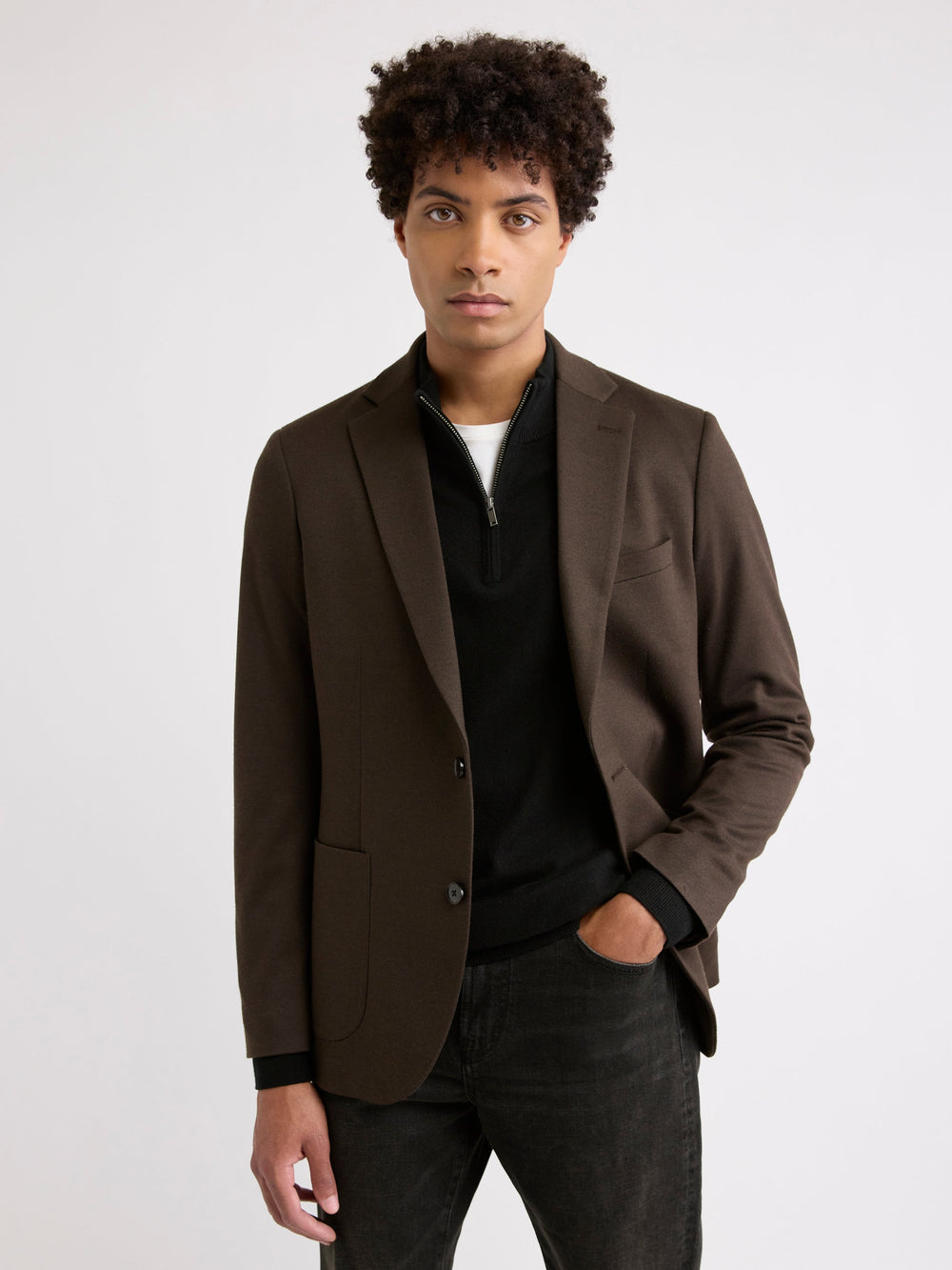 RW&CO Slim-Fit Knit Blazer
