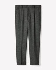 RW&CO Pleated Tapered-Leg Tweed Suit Pant