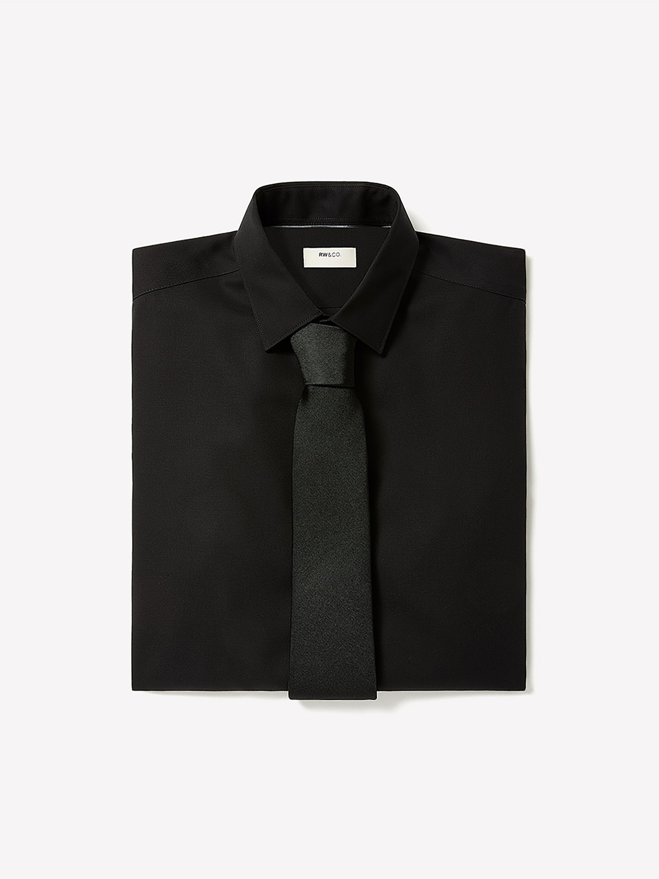 RW&CO Slim Fit Solid Supima (R) Cotton Twill Dress Shirt